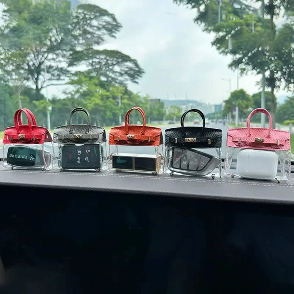 Car Keys Transparent Small Handbag