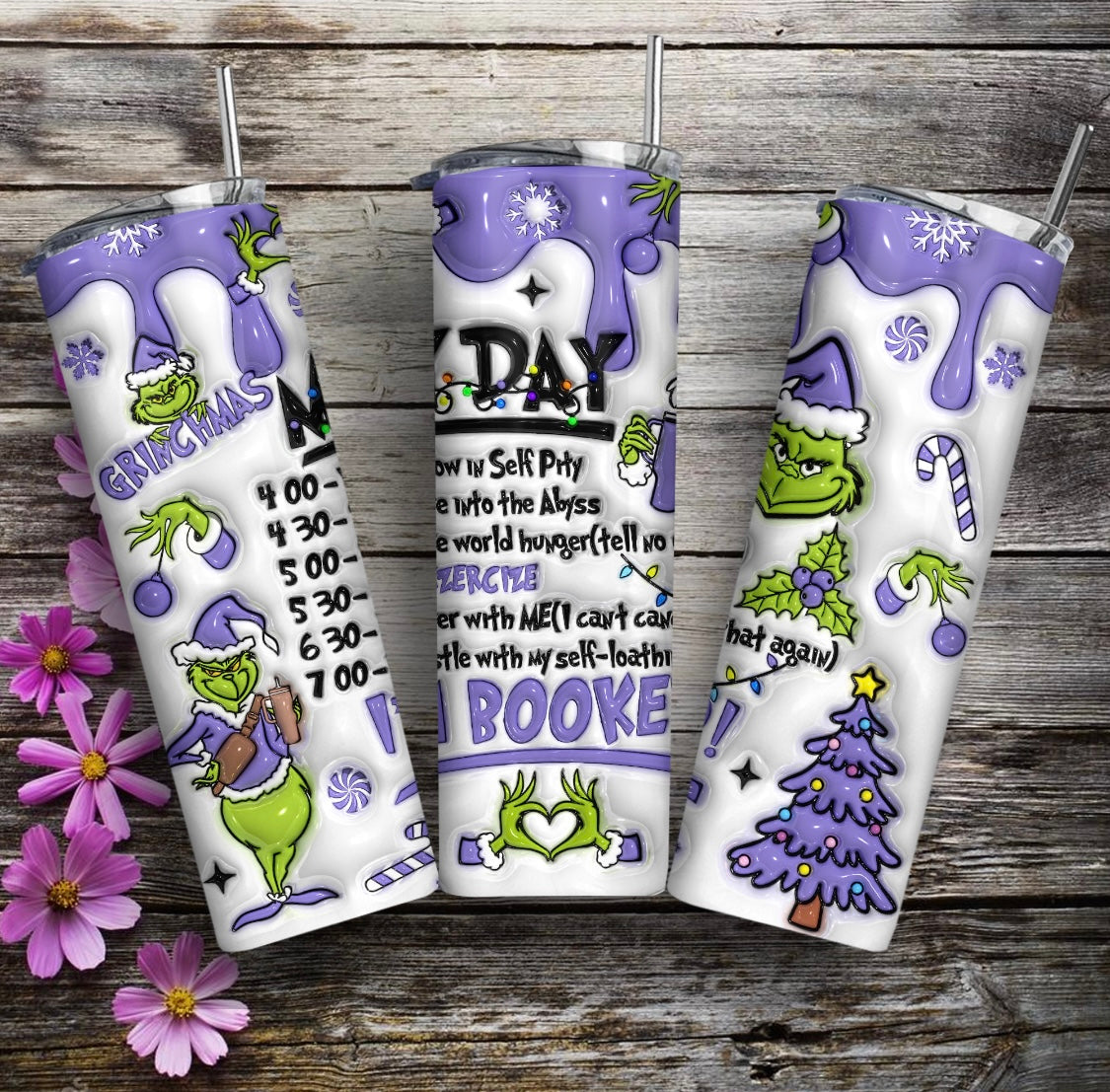 Grinch Skinny Tumbler 20oz