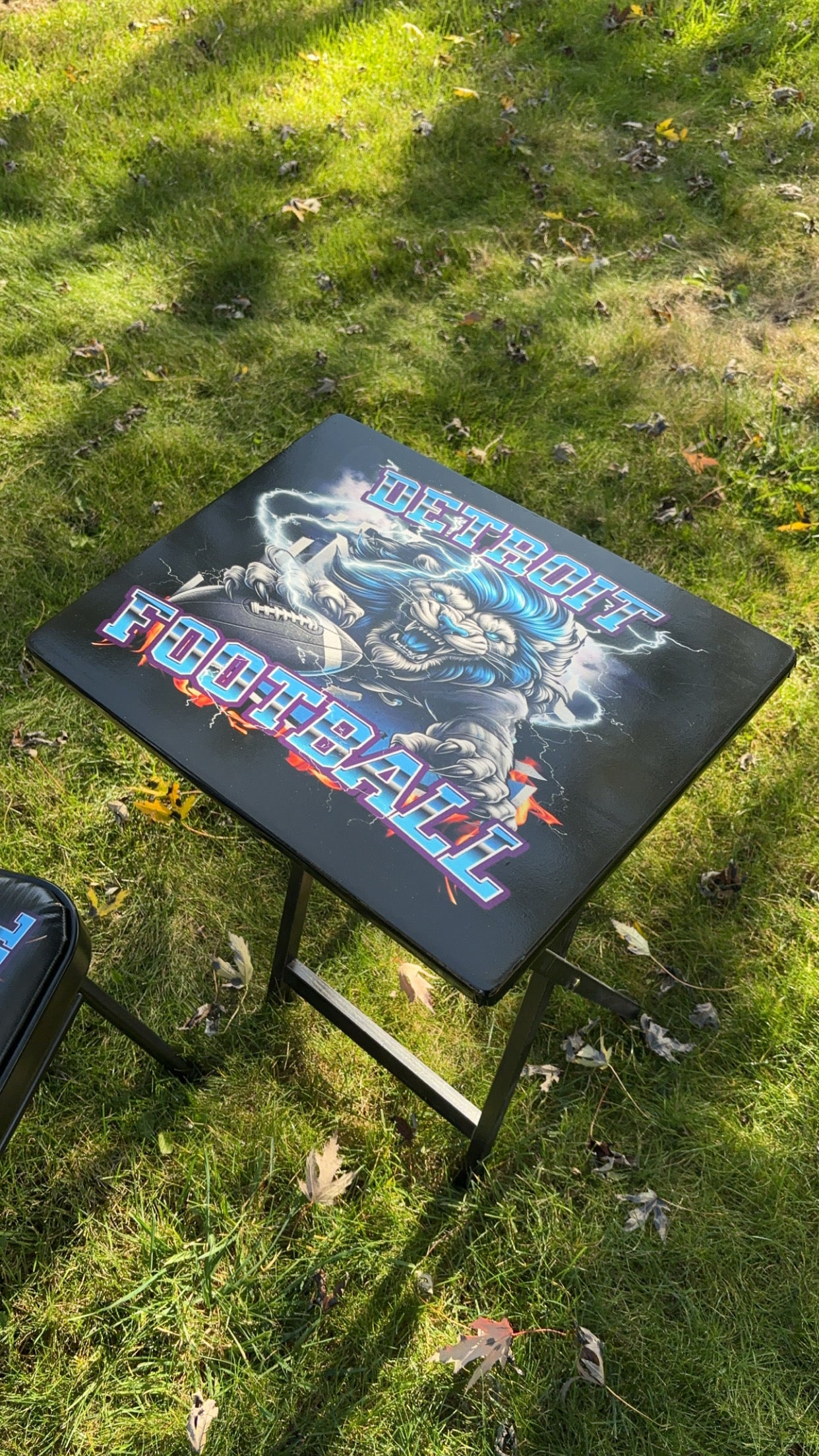 Custom TV Tray and Chair Set