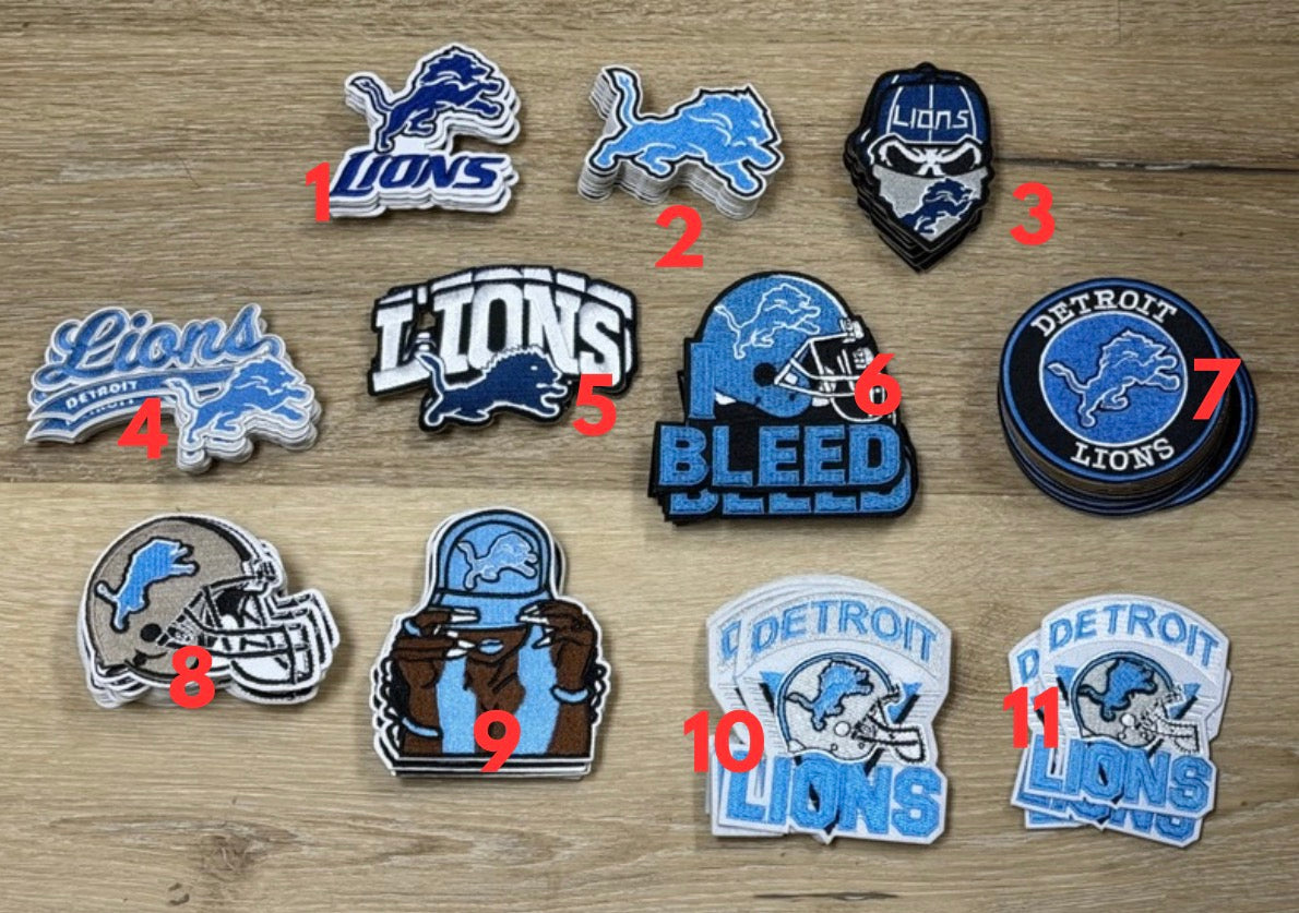 Detroit Lions Patches
