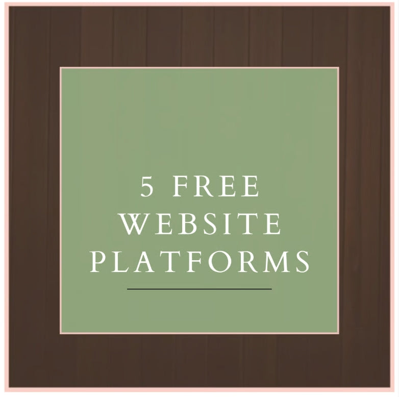 FREE WEBSITE PLATFORMS