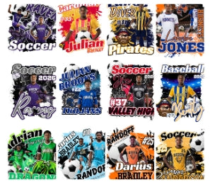 Soccer Editable Canva Designs (15 total)