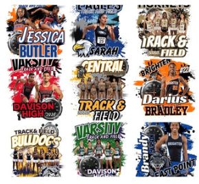 Track Field Canva Editable Designs (15 total)
