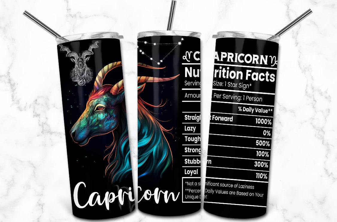 Zodiac Skinny Tumbler 20oz
