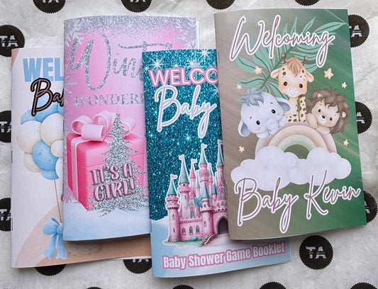 Baby Shower Game Book