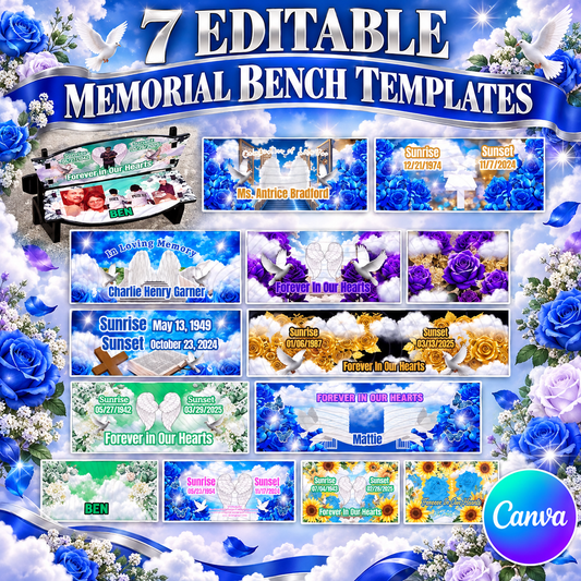 7 MEMORIAL BENCH Templates