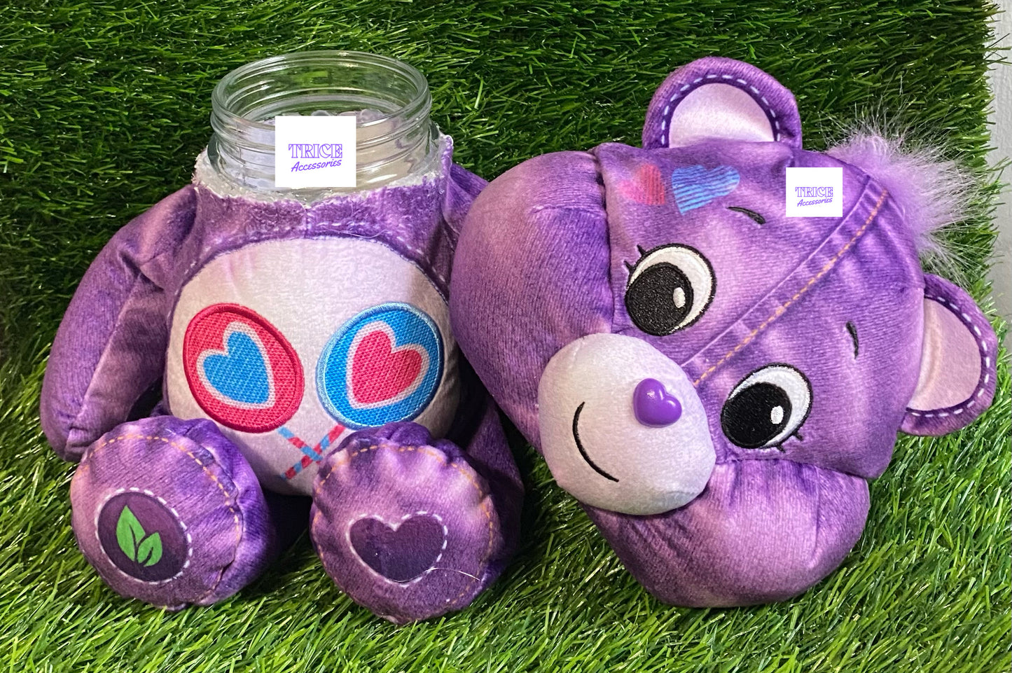 Denim Care Bear Jars
