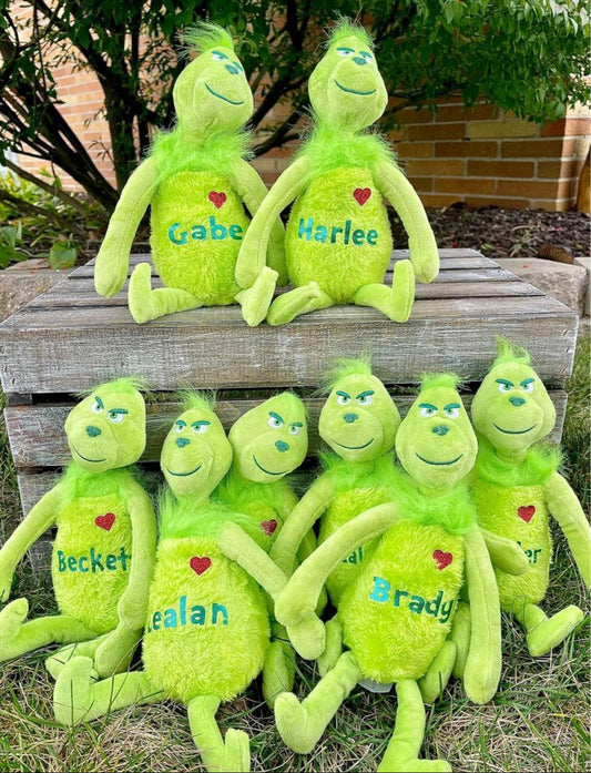 Personalized Grinch Plush