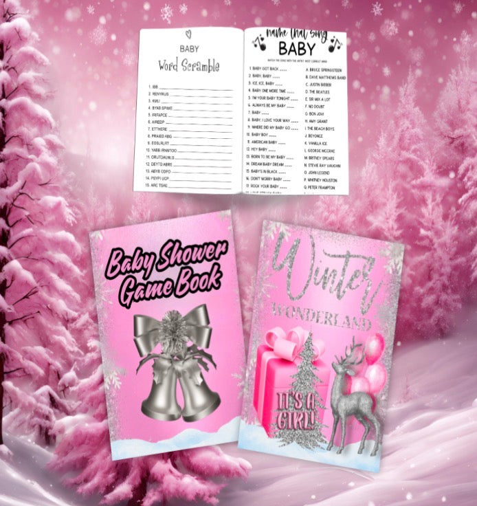 Editable Baby Shower Game Book Templates