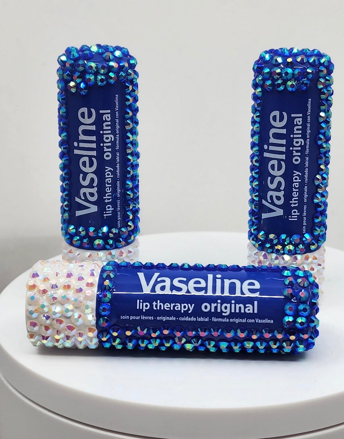 Bling  Vaseline Lip Therapy Stick  bedazzled with rhinestones
