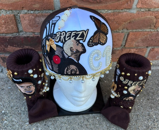 Chris Brown Hat and Socks