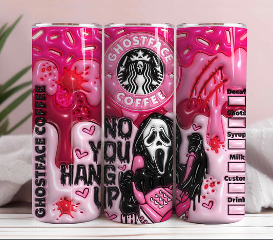 GhostFace Skinny Tumbler 20oz