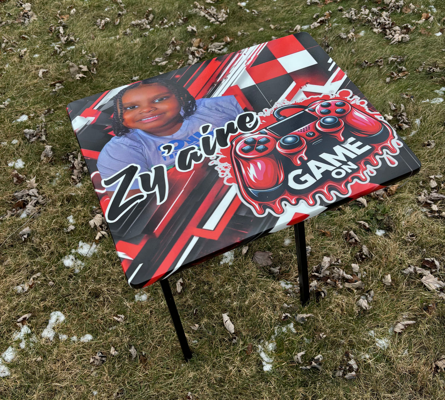 Custom TV Tray and Chair Set