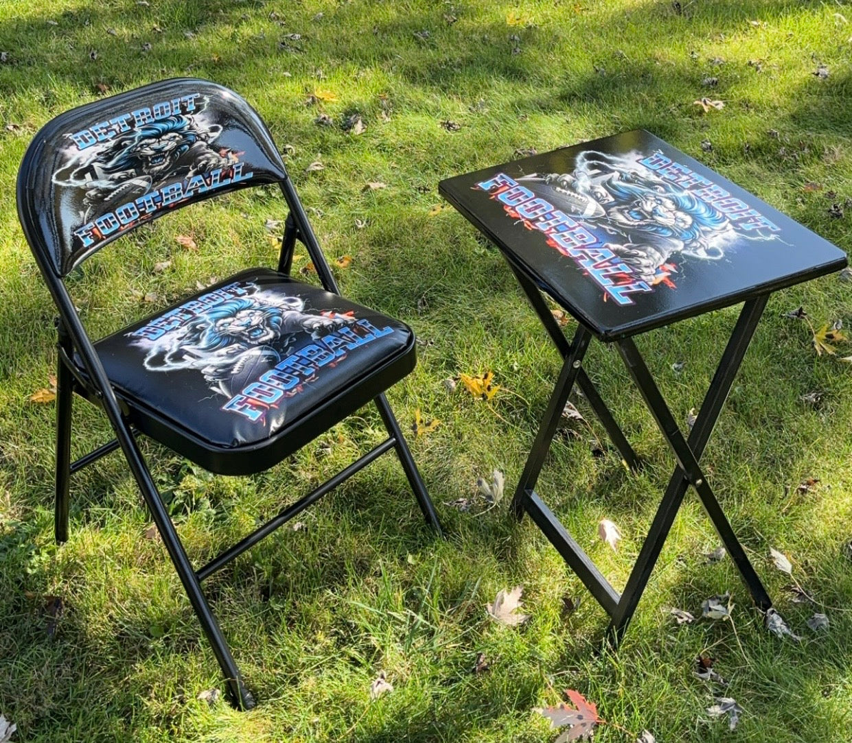 Custom TV Tray and Chair Set
