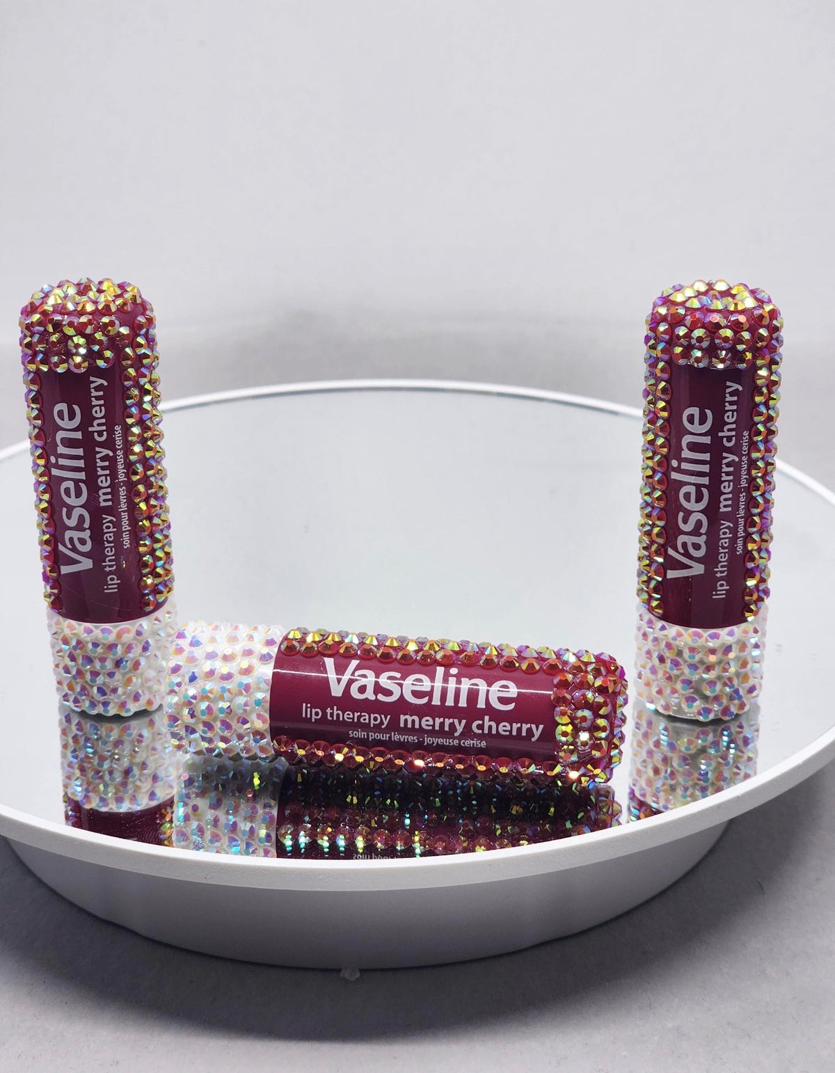 Bling  Vaseline Lip Therapy Stick  bedazzled with rhinestones