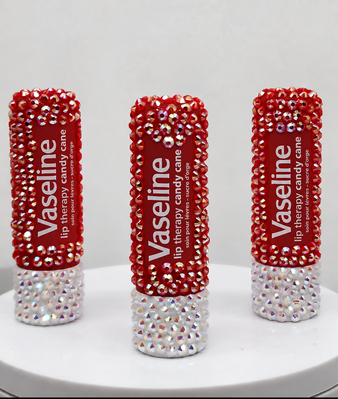 Bling  Vaseline Lip Therapy Stick  bedazzled with rhinestones