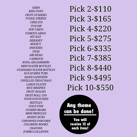 Party Favor Package
