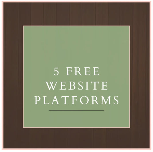 FREE WEBSITE PLATFORMS