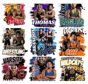 Wrestling Canva Editable Designs (15 total)