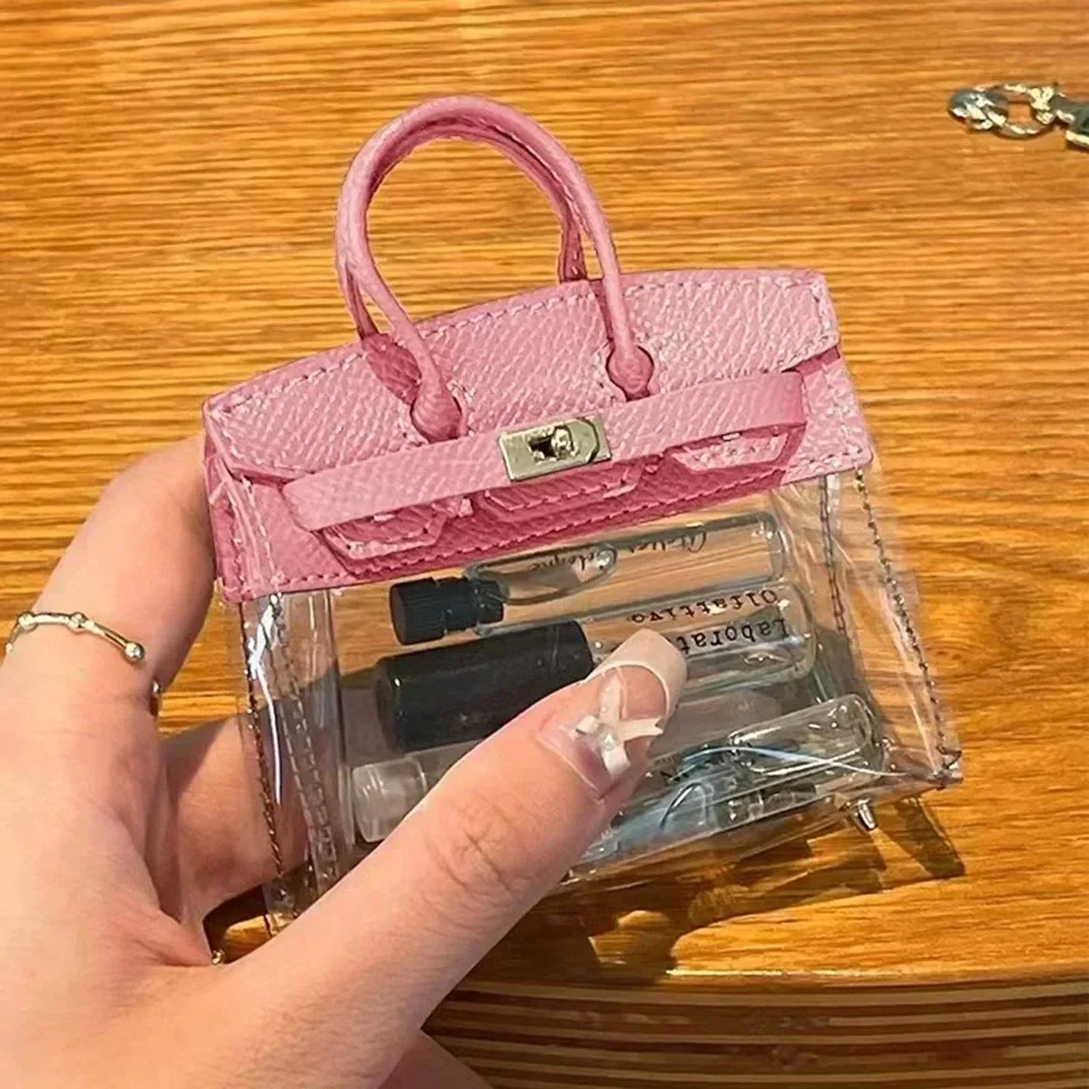 Car Keys Transparent Small Handbag