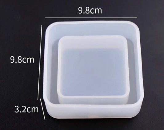 Square/Round Ash Tray Silicone Molds
